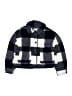 Zara Checkered-gingham Graphic Color Block White Gray Jacket Size 13 - 14 - photo 1