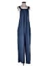 Wild Fable 100% Rayon Solid Blue Jumpsuit Size S - photo 1
