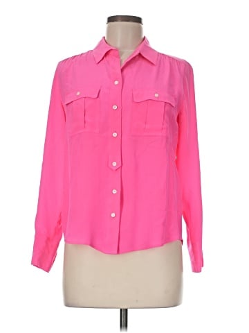 J.Crew Long Sleeve Silk Top (view 1)