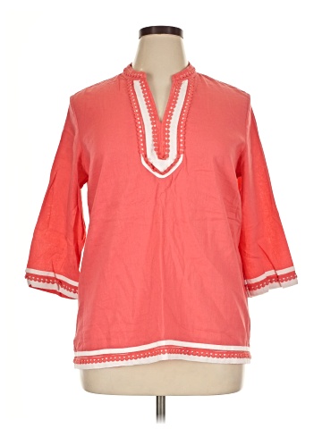 Saint Tropez West 3/4 Sleeve Blouse (view 1)