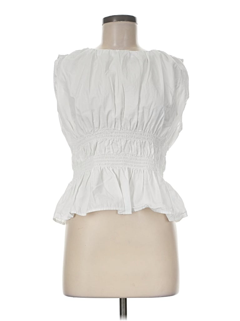 Pre-owned Calvin Klein Jeans Est.1978 Calvin Klein Jeans Sleeveless Blouse In White