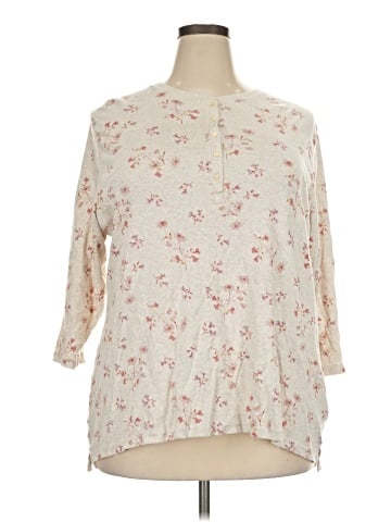Chaps 3/4 Sleeve Blouse (view 1)