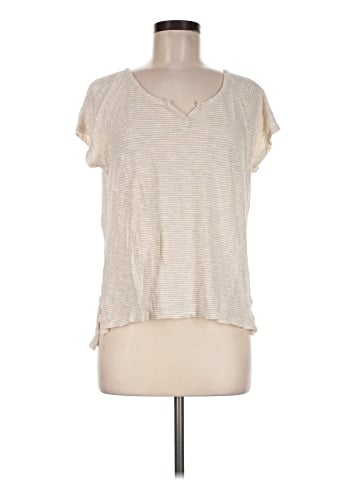 Madewell Choral Split-Neck Tee in Highsmith Stripe (view 1)