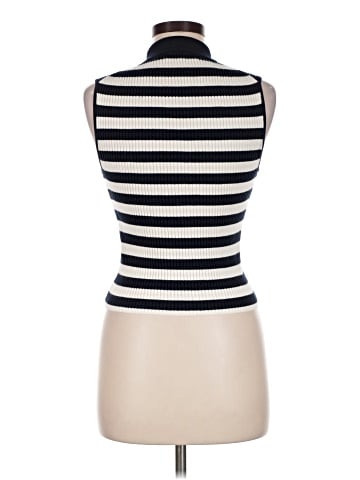 Madewell Owen Polo Sweater Tank in Stripe (view 2)