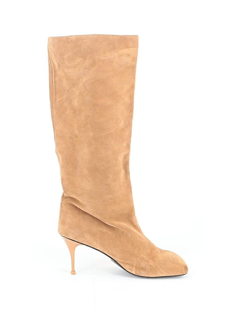 Pre-owned Assorted Brands Boots In Tan