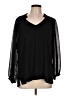 Democracy Black Long Sleeve Blouse Size L (estimated) - photo 1