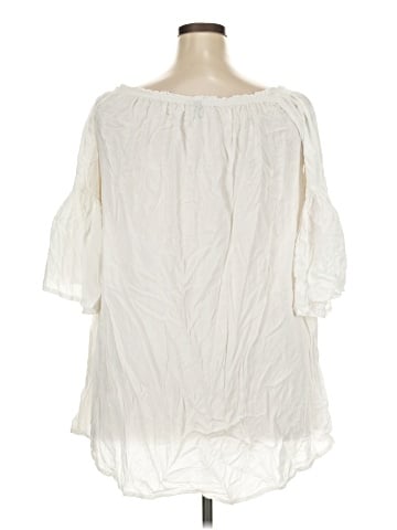 Feathers 3/4 Sleeve Blouse (view 2)