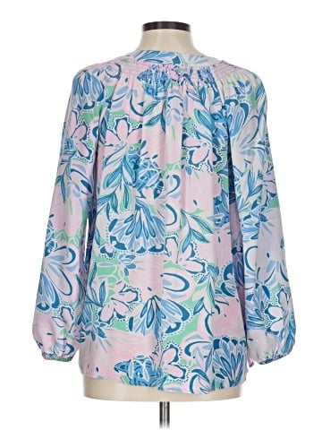 Lilly Pulitzer Long Sleeve Silk Top (view 2)