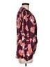DR2 100% Polyester Burgundy Long Sleeve Blouse Size M - photo 4