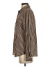 Grace Stripes Brown Long Sleeve Blouse Size S - photo 5