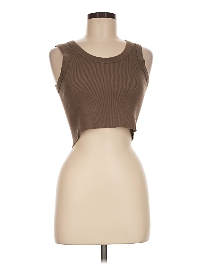 Pre-owned John Galt Sleeveless T-shirt In Brown