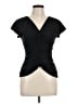 Max Studio Black Short Sleeve Top Size L - photo 1