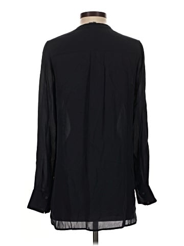 Vince. Long Sleeve Silk Top (view 2)