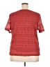 Worthington Red Short Sleeve Top Size 3X - photo 2