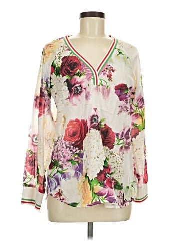 Magazine Long Sleeve Blouse (view 1)