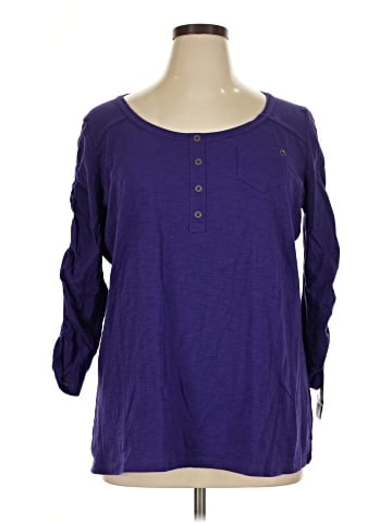 Style&Co Long Sleeve Henley (view 1)