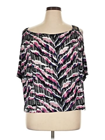 Jennifer Lopez Short Sleeve Blouse (view 1)