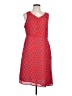 dip 100% Polyester Hearts Red Casual Dress Size 10 - photo 1
