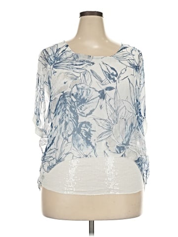 MADE IN ITALY Short Sleeve Blouse (view 1)