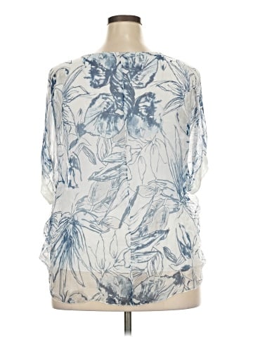 MADE IN ITALY Short Sleeve Blouse (view 2)