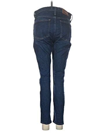 Madewell Petite 9" Mid-Rise Skinny Jeans in Hayes Wash: Button-Front Edition (view 2)
