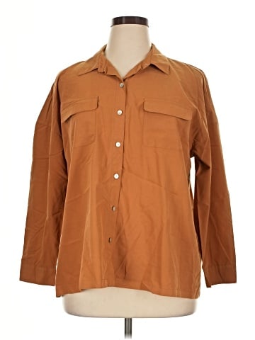 J.Jill 3/4 Sleeve Button-Down Shirt (view 1)