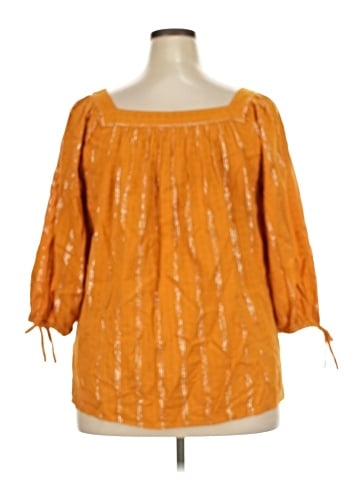 LC Lauren Conrad 3/4 Sleeve Blouse (view 2)