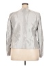 Kasper Metallic Silver Jacket Size 18 - photo 2