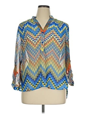Tacera 3/4 Sleeve Blouse (view 1)