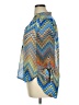 Tacera 100% Polyester Chevron-herringbone Blue 3/4 Sleeve Blouse Size XL (petite) - photo 5