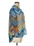 Tacera 100% Polyester Chevron-herringbone Blue 3/4 Sleeve Blouse Size XL (petite) - photo 4