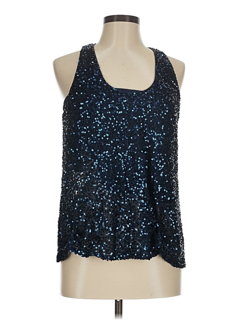 Pre-owned Current Air Sleeveless Blouse In Blue