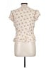 Gap Ivory Short Sleeve Blouse Size L (tall) - photo 2