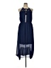 DR2 100% Polyester Polka Dots Blue Casual Dress Size XL - photo 1