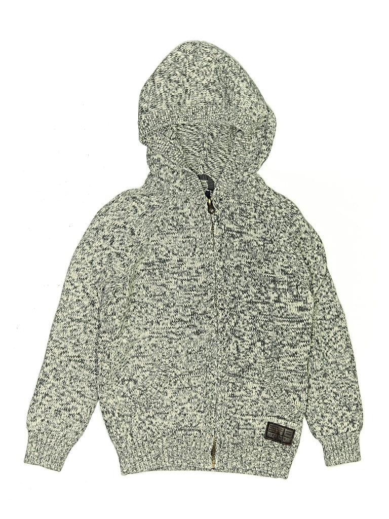 Pre-owned Gap Outlet Kids' Zip Up Hoodie In Gray