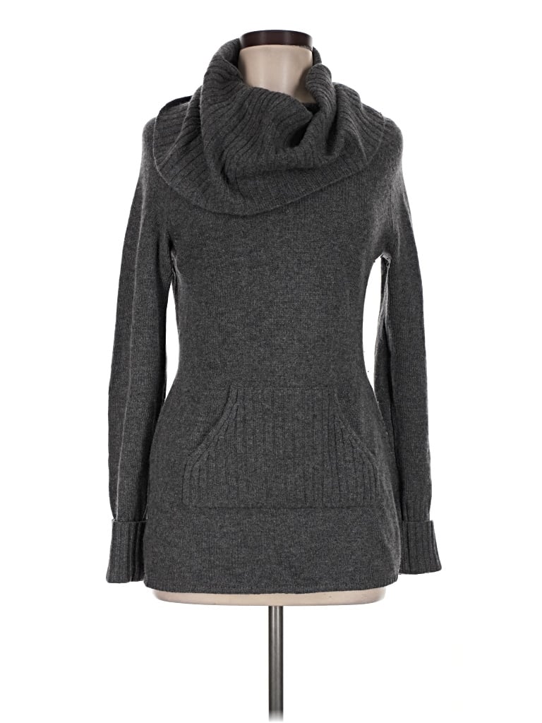 Pre-owned Aqua Turtleneck Sweater In Gray