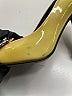 Prada 100% Leather Color Block Yellow pumps Size EU 35 1/2 - photo 3