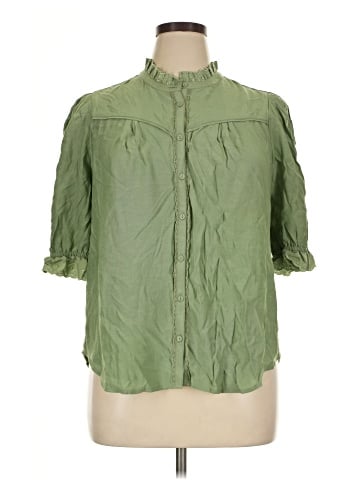 Democracy 3/4 Sleeve Button-Down Shirt (view 1)