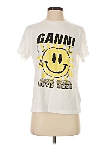 Ganni Short Sleeve T-Shirt (view 1)