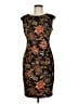 Sangria Paisley Black Cocktail Dress Size 6 Petite - photo 1