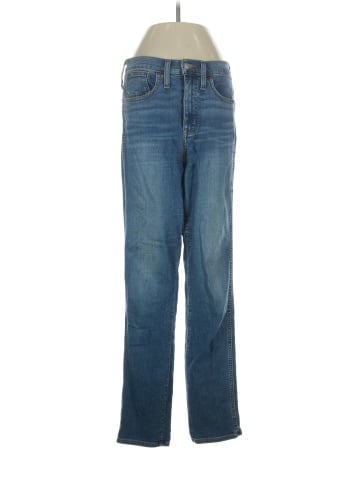 Madewell Tall High-Rise Slim Straight Jeans in Wilmore Wash (view 1)