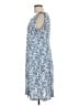 Perceptions Print Blue Casual Dress Size L - photo 5