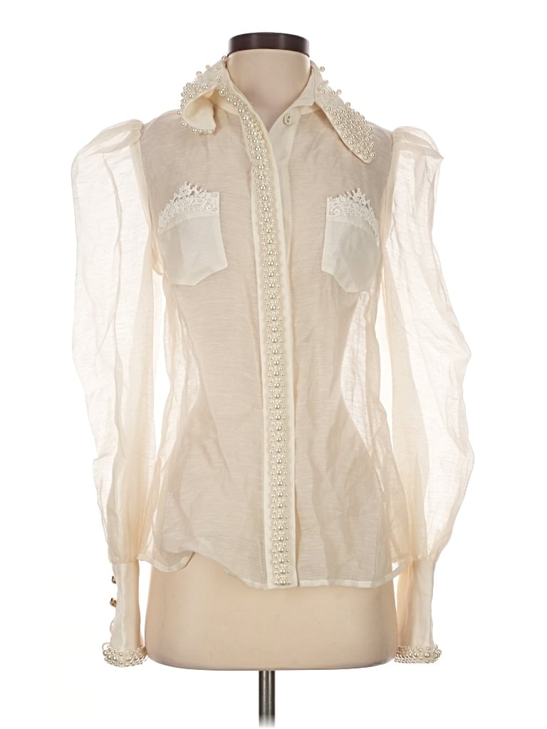 Zimmermann Sleeveless Blouse In Ivory