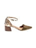 Crown Vintage Animal Print Gold Heels Size 9 - photo 1
