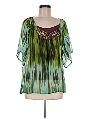 NY Collection Short Sleeve Blouse (view 1)