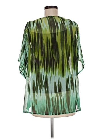 NY Collection Short Sleeve Blouse (view 2)