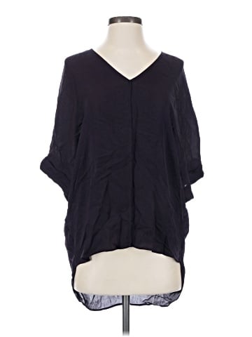 Vince. 3/4 Sleeve Silk Top (view 1)