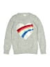 Crewcuts Hearts Silver Pullover Sweater Size 6 - 7 - photo 1