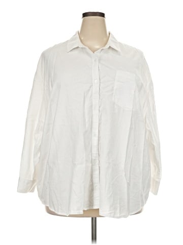 Old Navy 3/4 Sleeve Button-Down Shirt (view 1)