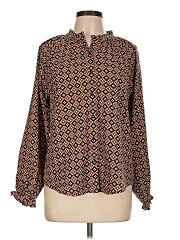 Bobeau Long Sleeve Blouse (view 1)